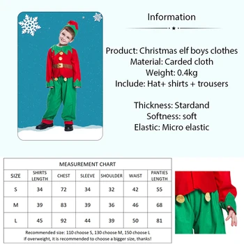 Božićne Kostime Pixie za dječake, Sladak Kostim za dječje Zabave, Blagdanski Kostimi za fotografiju, Kostim Gnome za Djecu