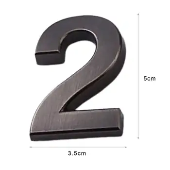 Brojka, znak ploče 3D samoljepljive znamenke 0-9 obloge vrata pločica za kućnu stanu ormar stol kutija namještaj broj vrata