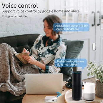 CORUI Tuya Zigbee Mini-Vrata-Prozor Senzor Pametna Kuća Vanjski Ulaz Pametan Alarm Koristite Alexa Google Home & Smart Life APP