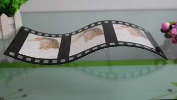 Creative Stolni Okvir za slike u obliku Filma, Stakleni Okvir za Fotografije s tri Kutije GPF005-3