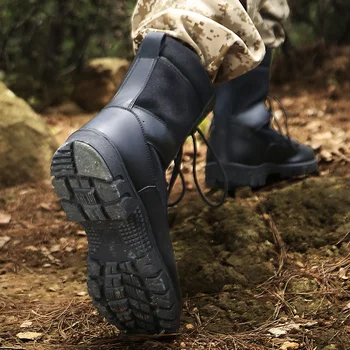 Crna Pluća Vojne Čizme Muške Prozračna Visoke Cipele Kvalitetne Cipele Taktičke Borbene Čizme Hombre Militares Chaussure Homme