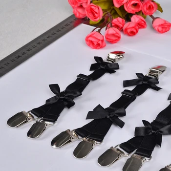 Crne ženske čarape s halterima Zona s lukom podvezica Harajuku Gotička обвязка za tijelo vjenčanje podvezice vjenčanje svezana обвязка podvezice