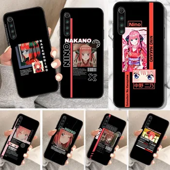 Crtani Anime Мику Накано Torbica Za Telefon Xiaomi Mi 12 11T 10T 9T Lite Pro Ultra Note 10 Poco F3 F4 X4 GT Mekana Crna Torbica Za Telefon