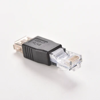 Crystal Head PC RJ45 Priključak USB 2.0 AF A Priključak Adaptera za Laptop Mrežni kabel Ethernet Lan Konverter Transverter Nožica