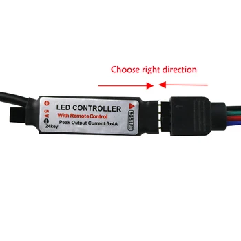 DC 5 v USB RGB Kontroler za Led Trake 3 Ključa 24 Ključa IR Daljinski Upravljač Led Dimmer 4 Pinski USB Sučelje Za USB Led Trake