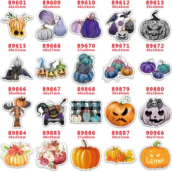 DIY Pribor za ručni rad Šivaći pribor Crtani Halloween Jack-o-lantern Tiskani Stan Smole oblika 10 kom. PR-89601