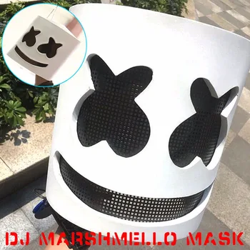 DJ Marshmello Maska Cosplay Odijelo i Kacigu Za Zurke Električni Slog Halloween