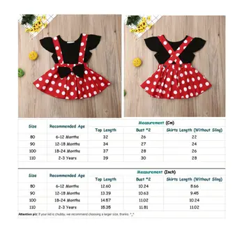 Disney Komplet Odjeće Za Djevojčice Odjevanje S Minnie Grašak Slatka Crna majica Suknje s Lukom Ljetna Odjeća Za Djecu Božićni Odijevanje