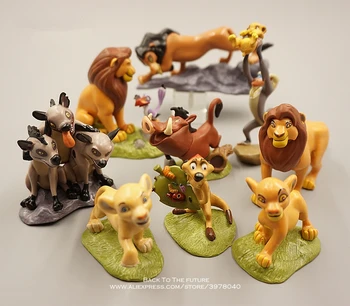 Disney Lion King 4-9 cm, 9 kom./compl., mini lutka, Figura, Držanje, Animacija, Ukras, Zbirka Figurica, igračka, model, dječji dar