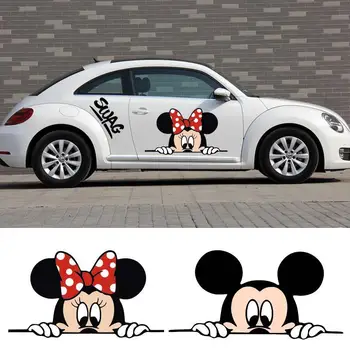 Disney Mickey I Minnie Slatka Crtani Auto Oznaka Ukras anime alata led napajanje auto oprema auto para