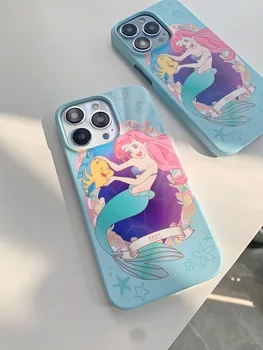 Disney Princeza Sirena Ariel Sjedalo Za Telefone iPhone 13 12 11 Pro Max Mini XS XR MAX 8x7 SE 2020 tvrda torbica za PC