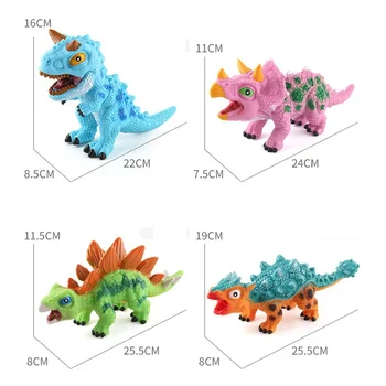 Dječji Slatka Veliki Mekani Gumeni Plišani Dinosaur, Skup Imitiranje Životinja, Mali Dinosaur, Model Тираннозавра, Malo Dijete, Igračka Za Dječaka