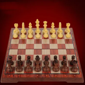 Drveni Stol Turnir Šahovskoj ploči Stručni Neobične Obrazovne Šah Dar Djeci Ručni Rad Ajedrez Backgammon OA50XQ