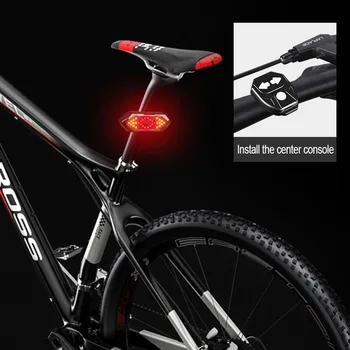 Dugo Svjetlo Smart Bike Bežični Daljinski Pokazivači Smjera Bicikl MTB LED Stražnja Svjetla Jednostavna Instalacija Smjer Электрикскутер