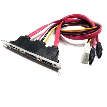 Dvostruki priključak SATA 2 priključak eSATA + 4-pinski konektor za napajanje IDE PCI priključak konzole