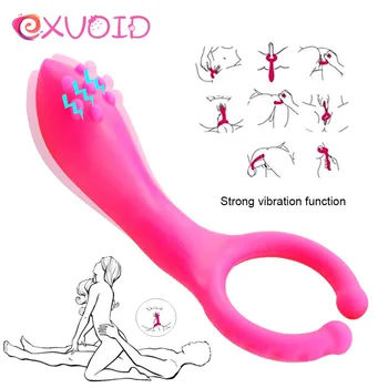 EXVOID Vibrator Masaža Spona Za Bradavice Vibracija Penisa Seks-Igračka za Žene i Muškarce Par Flert Pička Stimulacija Klitorisa Spona