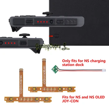 Ekstremni Crveni Gumb SL SR Ukazuju Snaga Светлячка LED Tuning Kit za Nintendo Switch Joycons & Dock