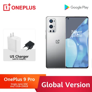 Globalna verzija OnePlus 9 Pro 5G Smartphone 9Pro 12 256 GB Snapdragon 888 120 Hz Tekući prikaz 50 Mp Skladište 50 W Wireless