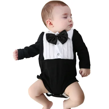 Gospodski Kombinezon Dječje Odjeće S Dugim Rukavima Pamučnim Svečana Odjeća Ljetni Stil 0-24 mjeseci Za Djecu