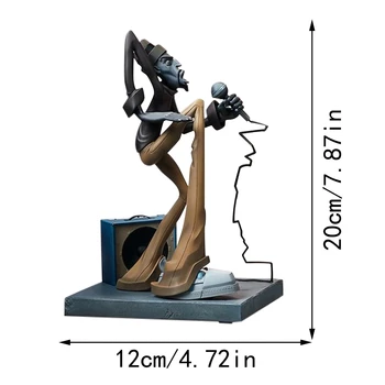 Hip-Hop Pjevač Figurice Od Smole Ukras Reper Zvijezda Skulptura Suvremene Umjetnosti Proizvoda iz Tar za Uređenje Desktop Home Dekor Poklon