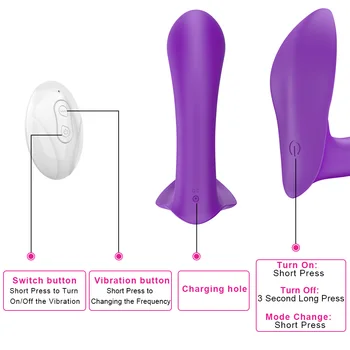 IKOKY Gaćice Vibratori, Nosivi Dildo Vibrator 10 Brzina Daljinsko Klitoris je Ženski Masturbator Seksi Seks-Igračke za Odrasle za Žene