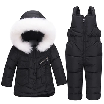 IYEAL/ Kits Zimske odjeće za djevojčice, Dječji Пуховик s kapuljačom, Kombinezoni, Kombinezoni, Zimska Odjeća, Odjeća za dječake 1, 2, 3 godina