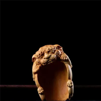 Izvrsni мелколистная rezbarija od šimšir Pixiu ručka žličice Wenwan ručno rezbarenje u drvu iz polja žličica čajna kuhinja Zen s