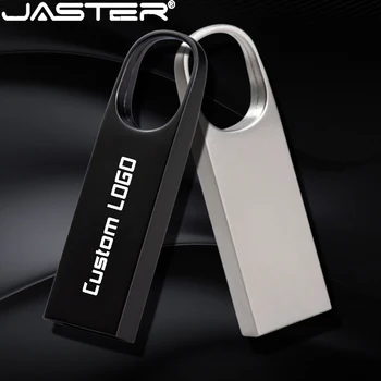 JASTER Mini USB Flash Memorija od 64 GB Metalni Kartica Besplatan Custom logo Flash-Drive 32 GB Adapteri TYPE-C Darove Crna flash drive 16 GB