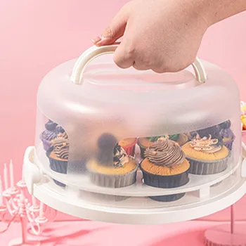JO LIFE 1 compl. Prozirna Kutija Za Tortu Plastična Ambalaža Za Svadbena Torta Prozirne Kutije Za Tortu I Muffins Kupola Držač Za Sjedalo