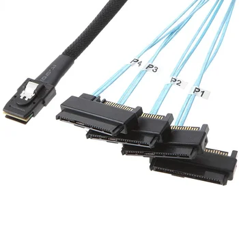 Kabel adapter Mini SAS /SATA 36P SFF-8087-SFF-8482 SAS 29 + 15P Sata prijenos Kabel za Računalo kabel