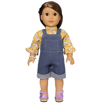 Kauboj-odijelo je pogodan za lutke odjeće American Girl 18-inčni lutka, Božićni poklon za djevojke (prodaje se samo odjeća)