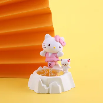 Kawaii Sanrio Anime Lik Kitty Figurica Zbirka Crtić Lutka Dječje Igračke za Djecu Slatka Model Ukras Pokloni Za Rođendan