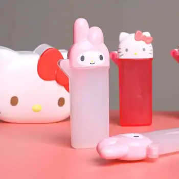 Kawaii Sanrio Kutija Za Pohranu Hello Kittys Mymelody Pribor Crtani Slatka Prijenosni Vatu Čačkalica Cijev Plastika Poklon Za Djevojčice