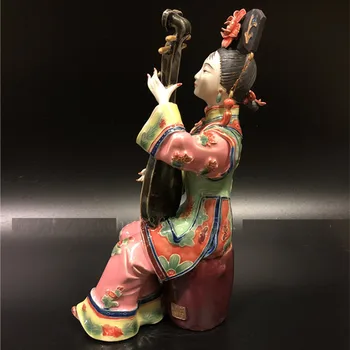 Kineski Stil Kreativno Lijepa Ženska Umjetnička Skulptura Klasična Kip Lady Ručni Rad Keramički Obrt Ukras Kuće R4150