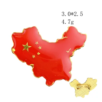 Kineski Stil S Pet Zvjezdica Crvena Zastava Kartica Kina San Mao Tse Tung Portret Zastava Broš Domoljubni Ikonu Torba Povez Nakit Zanatske Dekor