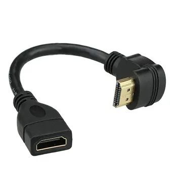 Koljeno HDMI-kompatibilnu produžni kabel 90 stupnjeva L-oblika HDMI-kompatibilnu produžni kabel za muškarce i žene 270 stupnjeva Koljeno Produžni kabel