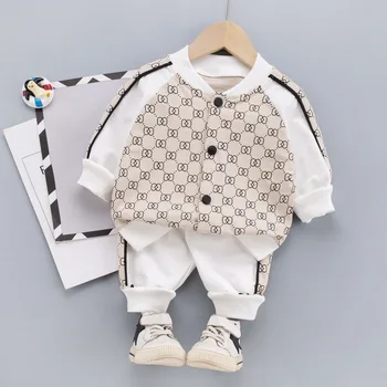 Komplet odjeće za dječake, Casual Moda majica s likovima iz crtića + Hlače Dječje odjeće za male dječake 0-5 godina