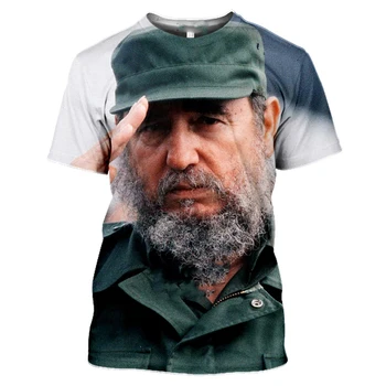 Kube Fidel Castro Che Guevara, Muška majica s 3D Ispis, Ženska Ljetna Majica Kratkih Rukava i okruglog izreza, Casual Majica u Stilu Харадзюку u stilu hip-hop, Majice