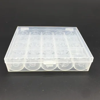 Kutija od 25 komada prozirne Plastične Praznih Шпуль Zavojnice za Šivaćih strojeva za većinu Alata, Šivaćih Strojeva
