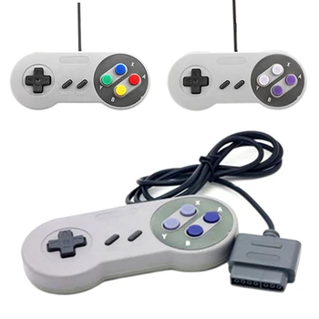 Kvalitetan Gamepad Za SNES Za igraće konzole SFC 16 bita Sive boje dugme kontrolera za video igre konzole Super nintendo