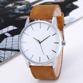 Kvalitetne trendy i svakodnevne mens moderan poslovni kvarcni sat s abrazivnim kožni remen Watch064