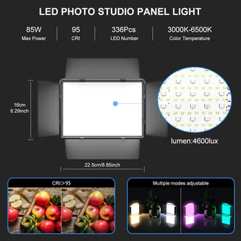 Led Panel Lampa Za foto-studio 3000-6500 K, Osvjetljenje Za snimanje Fotografija, Затемняемая Kamera, Video, Ispunite Lampa sa Daljinskim upravljačem Za Youbute