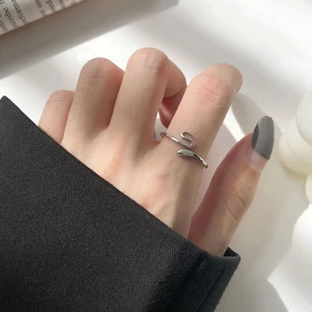 Lijep Oblik Zmije Otvoreno Podesiv Prsten na Prst za Žene Jednostavno Prsten Fin Nakit Poklon Djevojci