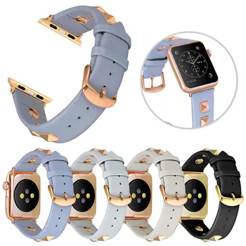 Luksuzni Kožni Remen sa Zakovicama za Apple Watch Band Series 8 7 6 SE 5 4 3 Remen Ultra 49 mm 45 mm 41 mm 40 mm 44 mm 38 mm 42 mm Narukvica