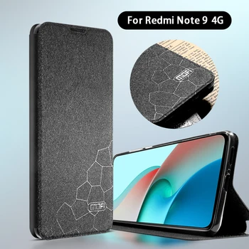 MOFI Za Redmi Note 9 4G Flip Torbica-Držač Telefona Torbica Za Xiaomi Redmi Note 9 4G Silikonska Torbica Flip Od Umjetne Kože Potpuna Zaštita