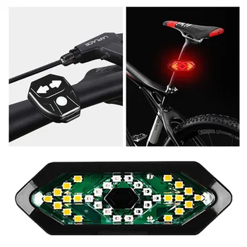 MTB Bicikl dugo Svjetlo skrenite signali USB Punjenje Biciklistička Stražnje Svjetlo za Bicikl Oprema Bežični Daljinski Upravljač Bicikla Svjetla s Рожком