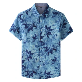 Marke Muške Pamučne Košulje Veličine Plus, Ljetni Beach Hawaii Kratkih Rukava I po cijeloj površini, Udoban Slobodna Svakodnevni Kvalitetna Odjeća 8XL