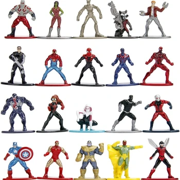 Marvel Avengers Anime Figure Spider-Man, Kapetan Amerika, Hulk Грут Iron Man Гамора Crna Udovica Metalik Čovjek Model Lutke Igračka Poklon