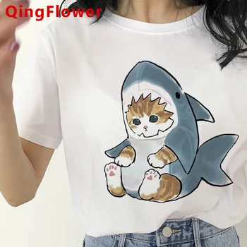 Mačka je smiješno top za žene harajuku grafički ulica majice ulica odjeća odjeća za djevojčice