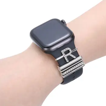 Metalni Privjesci Dekorativni Prsten Za Apple Watch Remen Dijamant Ukras Pametni Sat Silikonski Remen Pribor Za Narukvicu iwatch